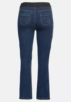 Джинсы чрезвычайно эластичны, адаптируются снова и снова sheego, цвет Dark Blue Denim