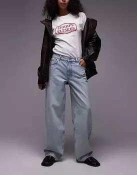 Джинсы Cinch с низкой посадкой в отбеленном цвете Topshop