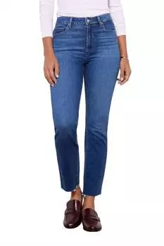 Джинсы Cindy Hi-Rise Straight Raw Hem Ankle Jean In Devoted Paige