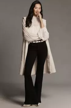 Джинсы Citizens of Humanity Isola расклешенные с высокой посадкой, черный