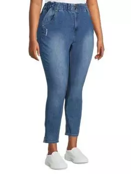 Джинсы - Cкинни Copperflash Plus с высокой посадкой, голубой