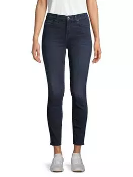Джинсы Cкинни до Щиколотки 7 For All Mankind Gwenevere с высокой талией, blue santiago