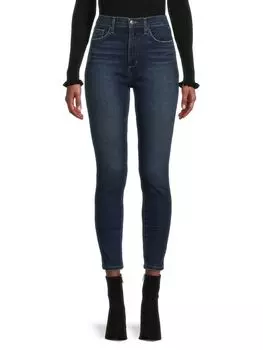 Джинсы Cкинни до Щиколотки Joe's Jeans с высокой посадкой, голубой