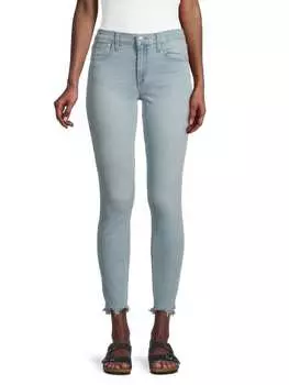 Джинсы Cкинни до Щиколотки Joe's Jeans со средней посадкой, голубой