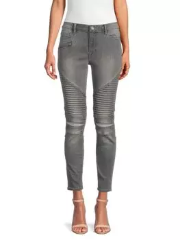 Джинсы - Cкинни Etienne Marcel Moto с высокой посадкой, серый