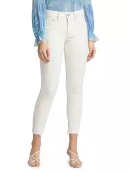 Джинсы - Cкинни Saks Fifth Avenue Burnside со средней посадкой, белый