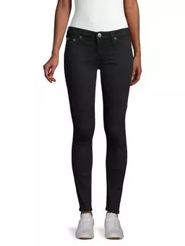 Джинсы - Cкинни True Religion со средней посадкой, черный