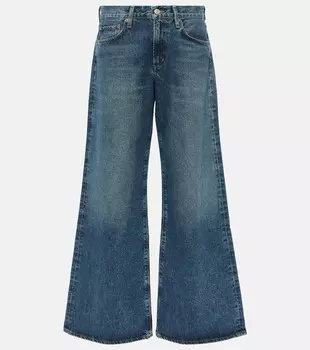 Джинсы clara широкого кроя Agolde, синий