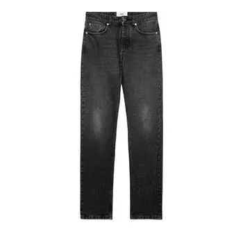 Джинсы classic fit jean 031 used black Ami Paris, серый