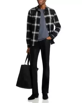 Джинсы Clint Slim Bootcut в цвете Coated Noir MONFRRE, черный