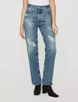 Джинсы Clove Relaxed Straight Leg в 19 Years Reunion Destructed AG Jeans