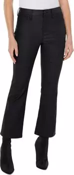 Джинсы Coated Denim Hannah Cropped Flare Liverpool Los Angeles, черный