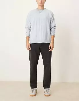 Джинсы Cole Regular Tapered Fit черного цвета Selected Homme