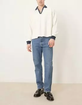 Джинсы Cole Regular Tapered Fit синего цвета Selected Homme