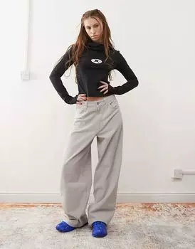 Джинсы Collusion X001 Antifit серого цвета