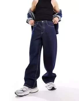 Джинсы COLLUSION X014 со средней посадкой из необработанного денима