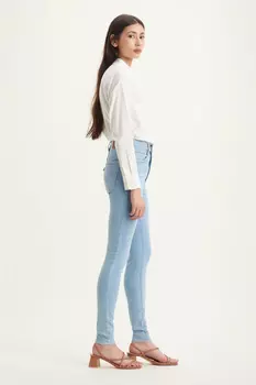 Джинсы Cotton Mile High Waist Super Skinny Fit Джинсовые брюки 22791 Levi's, темно-синий