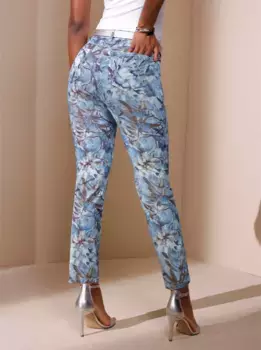 Джинсы Creation L 7/8 (1 шт.), цвет Hellblau-Ecru-Bedruckt