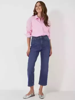 Джинсы Crew Clothing Crop Straight Leg, цвет denim/blue