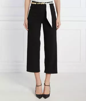 Джинсы Cropped fit Elisabetta Franchi, черный
