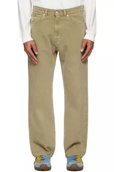 Джинсы цвета хаки третьего покроя OUR LEGACY