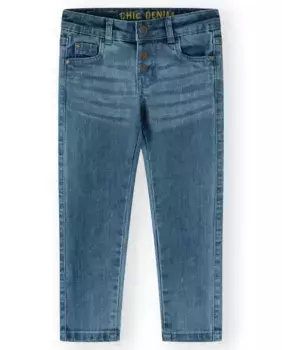 Джинсы цвета индиго для девочки с карманами Canada House