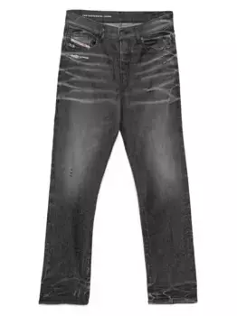 Джинсы D-Viker с эффектом потертости DIESEL, серый