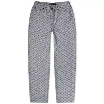 Джинсы Daily Paper Avery Meda, белый и синий