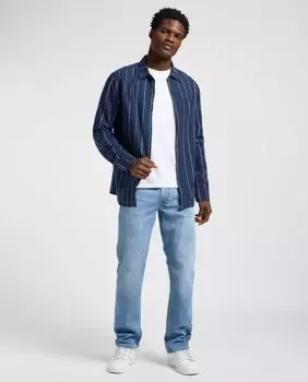 Джинсы Daren мужские прямого кроя синего цвета Lee, голубой