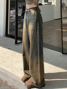 Джинсы Dazy Star, однотонные, широкие штанины Dazy, синий