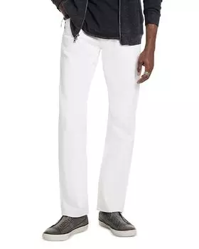 Джинсы Deacon Slim Fit белого цвета John Varvatos, белый