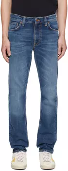 Джинсы Dean цвета индиго Nudie Jeans, Troubled sea