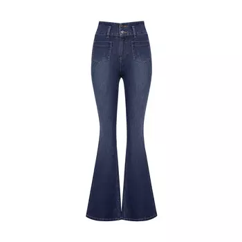 Джинсы Deep Breath с вырезом, темно-синий