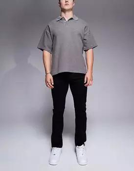 Джинсы Delaware slim fit черного цвета BOSS Orange