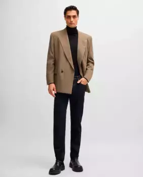 Джинсы Delaware slim fit из эластичного денима Boss, темно-синий