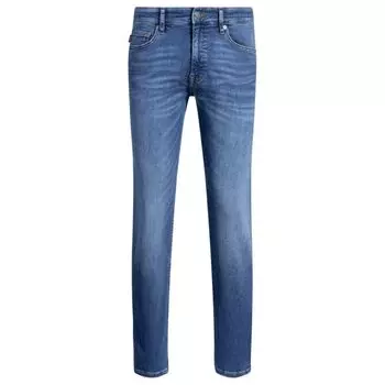 Джинсы Delaware slim fit из мягкого синего денима BOSS