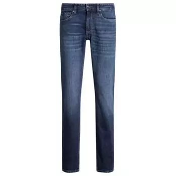 Джинсы Delaware slim fit из синего эластичного денима BOSS