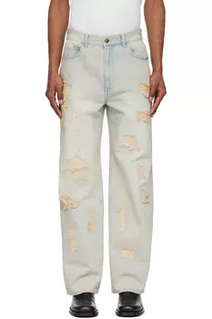 Джинсы Destroyed Solid Homme, синий