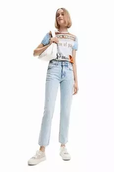 Джинсы Дезигуаль Desigual, телесный