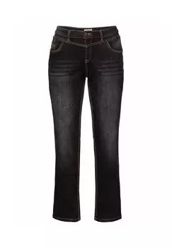 Джинсы «Die Straight» с использованными эффектами Sheego, цвет Black Denim