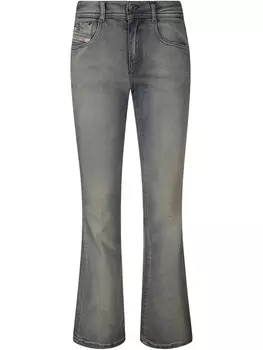 Джинсы Diesel с вышитыми деталями, расклешенные, серый