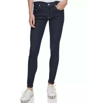 Джинсы DKNY Джинсы суперстрейч Джинсы скинни Bleecker Shaping, синий