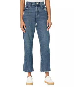 Джинсы DL1961, Emilie Straight High-Rise Vintage in Rigid Dark Distressed Vintage