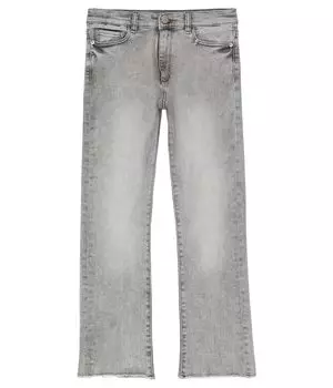 Джинсы DL1961 Kids, Emie High-Rise Straight in Chalk Raw