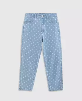 Джинсы для девочки с карманами и регулируемой талией IKKS, синий