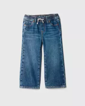 Джинсы для девочки с сердечком Gap, синий