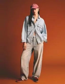 Джинсы для фигурного катания Bershka, голубой