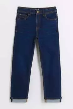 Джинсы для мальчика с прямыми штанинами River Island, синий
