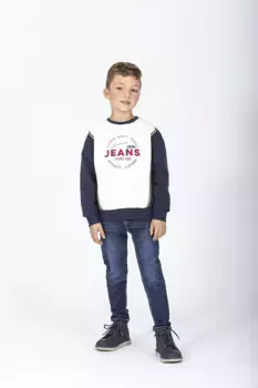 Джинсы для мальчиков синего цвета с карманами Charanga, синий