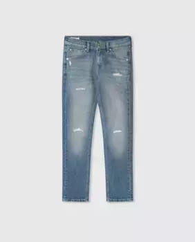 Джинсы для мальчиков Slim Repair Pepe Jeans, голубой